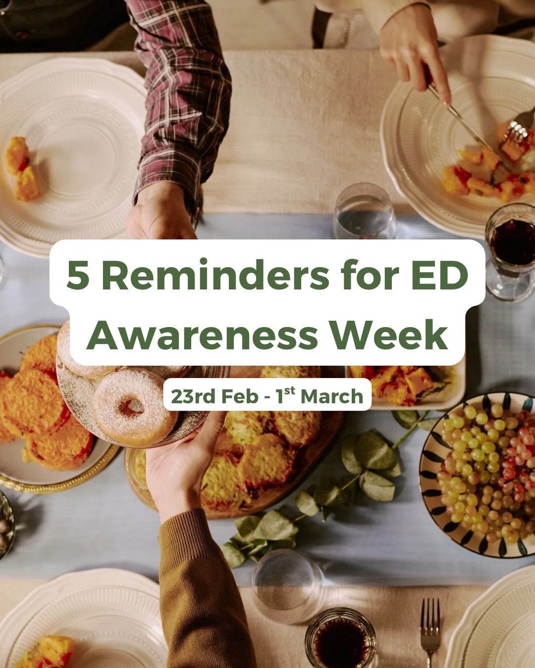 Eating Disorder Awareness Week is an important opportunity to increase understanding, reduce stigma, and remind people that eating disorders are serious mental health conditions—not lifestyle choices.
Eating disorders can affect anyone, and many individuals struggle silently due to shame, fear, or the belief that they are “not sick enough” to seek help. Unfortunately, that belief often delays support and recovery.
Whether you’re personally struggling, supporting a loved one, or simply wanting to learn more, here are five important eating disorder facts to know and share.
#eatingdisorderawarenessweek #eatingdisorderawareness #eatingdisorderdietitian