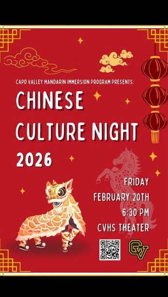 🎉 Good luck to our talented CUSD Mandarin Immersion high schoolers performing tonight at Chinese Culture Night at @capovalleyhs! 🧧✨
Get ready for an incredible evening celebrating Chinese traditions, music, dance, and talent from our amazing MIP students — you won’t want to miss it! 🌟
#CUSD #MandarinImmersion #ChineseCultureNight #cvhs #StudentSpotlight