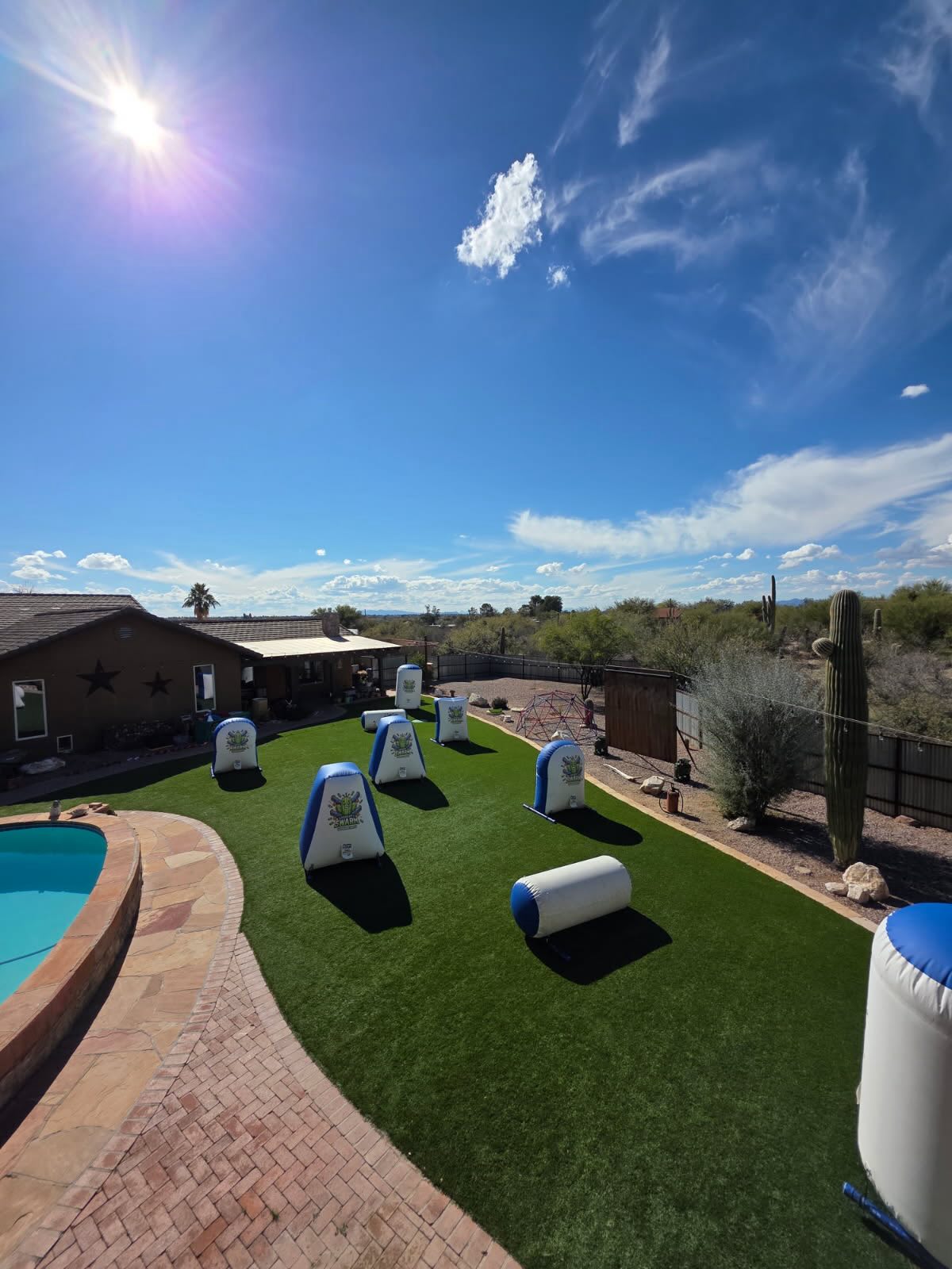 Spring birthdays deserve BIG energy! 🎯🌞
Let us turn your backyard into an action-packed Nerf battlefield your kids will never forget. We handle EVERYTHING —so you can relax and enjoy the party too.
We bring the battlefield to YOU — complete with:
✅ Inflatable bunkers & full battlefield setup
✅ Nerf blasters, darts, jerseys & safety glasses
✅ High-energy Battle Captain to run all the games