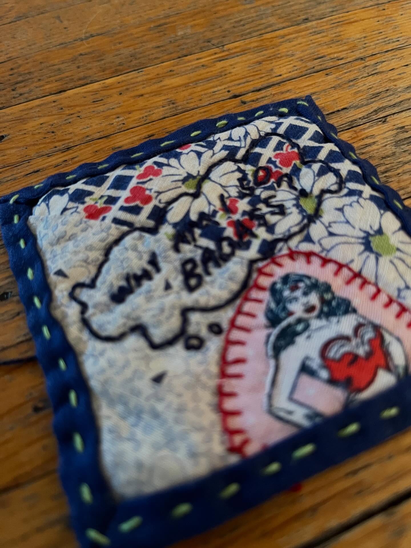 Accidental tiny quilt 4 of ? #tinyquilt #wonderwoman