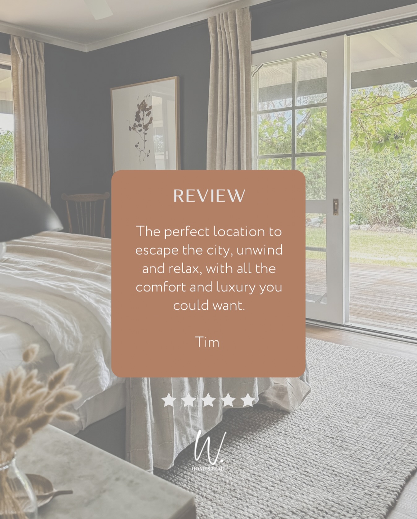“The perfect location to escape the city, unwind and relax, with all the comfort and luxury you could want.” - Tim
Four bedrooms. Rolling hills. Crackling fireplaces.
Designed for connection. Made for lingering.
Is a weekend escape calling your name?