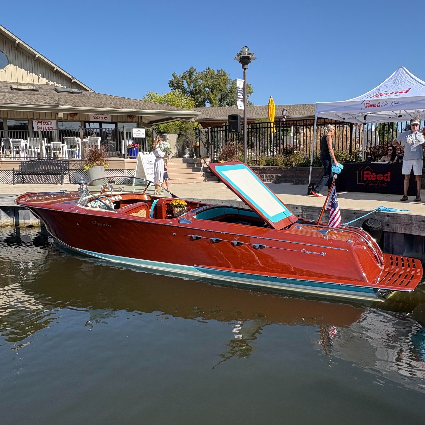 We are proud to display our most recent custom build. Introducing the 2025 29' Shepherd Geneva Elegancia by Shepherd Boats inspired by the Riva Aquarama.
This modern masterpiece handcrafted by Bergersen Boat Company, carries forward the timeless legacy of Shepherd. This all-new model is a showcase of craftsmanship, power, and elegance, custom-built from solid mahogany.
Beneath its sleek, classic lines lies formidable performance: twin 6.2L Roush Supercharged 575 Raptor engines, each delivering 570 horsepower through straight drives. Appointed with solid teak floor grates, wicker speaker grills, and a hydraulic engine hatch lift, the attention to both form and function is unmatched. A built-in swim platform integrates seamlessly into the hull design, enhancing both aesthetics and usability.
The Geneva Elegancia is more than a boat — it’s a statement. It blends the artistry of traditional wooden boatbuilding with cutting-edge performance, offering a rare and unforgettable on-water experience. Built without compromise, this Shepherd isn’t just a return to form — it’s a new standard.
#shepherdboats