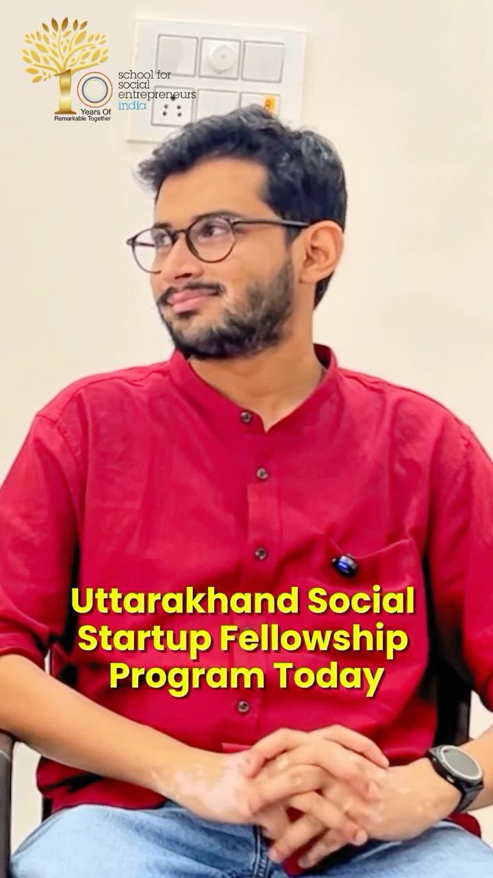 From learning to leading 💡
At the Uttarakhand Social Start-up Fellowship Program, SSE India 2016 Batch Fellow Vidyut Mohan shared his inspiring journey, insights, and expertise with our fellows.
Now hear his reflections in an insightful podcast with SSE India’s CEO Shalabh Mittal.
Because when leaders share, changemakers grow. 🌱
.
.
.
.
#SSEIndia #SocialEntrepreneurship #StartupJourney #LeadershipTalk #PodcastReel