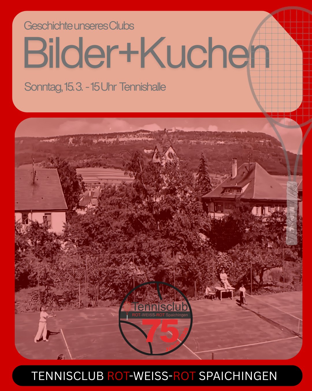 Kommt vorbei und erlebt einen schönen Nachmittag, an dem wir gemeinsam Bilder und Berichte aus der 75-jährigen Geschichte unseres Clubs anschauen. Freut euch auf interessante Einblicke und gesellige Stunden bei Kaffee und Kuchen. Es dürfen gerne auch eigene Bilder mitgebracht werden.