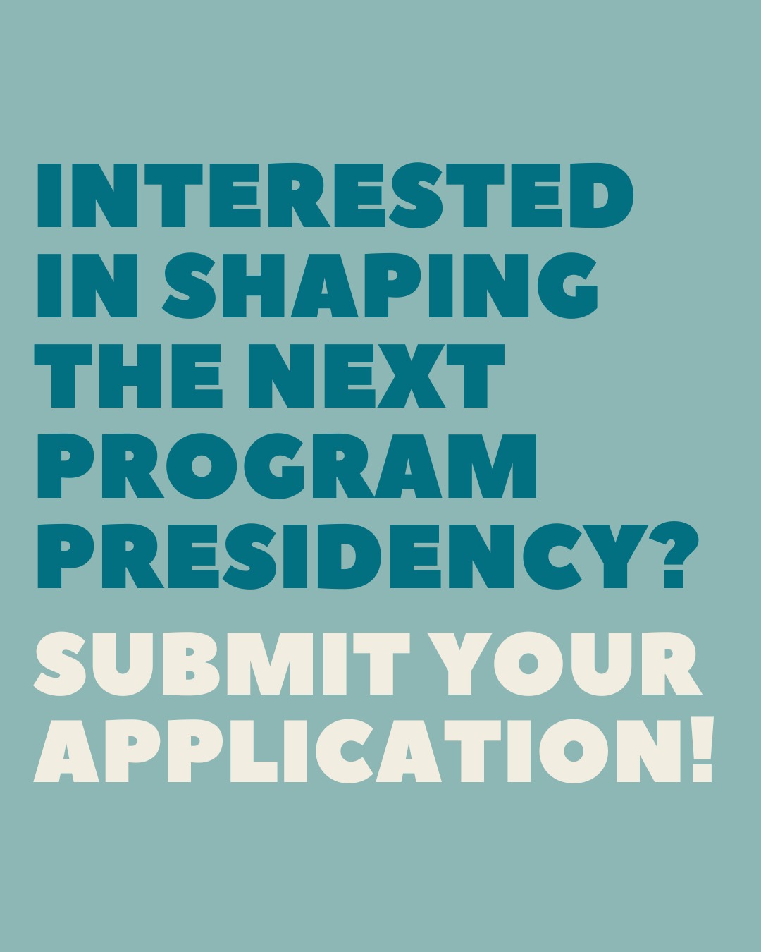 Juniors! Strategy Program Presidency applications close TOMORROW! Link in bio