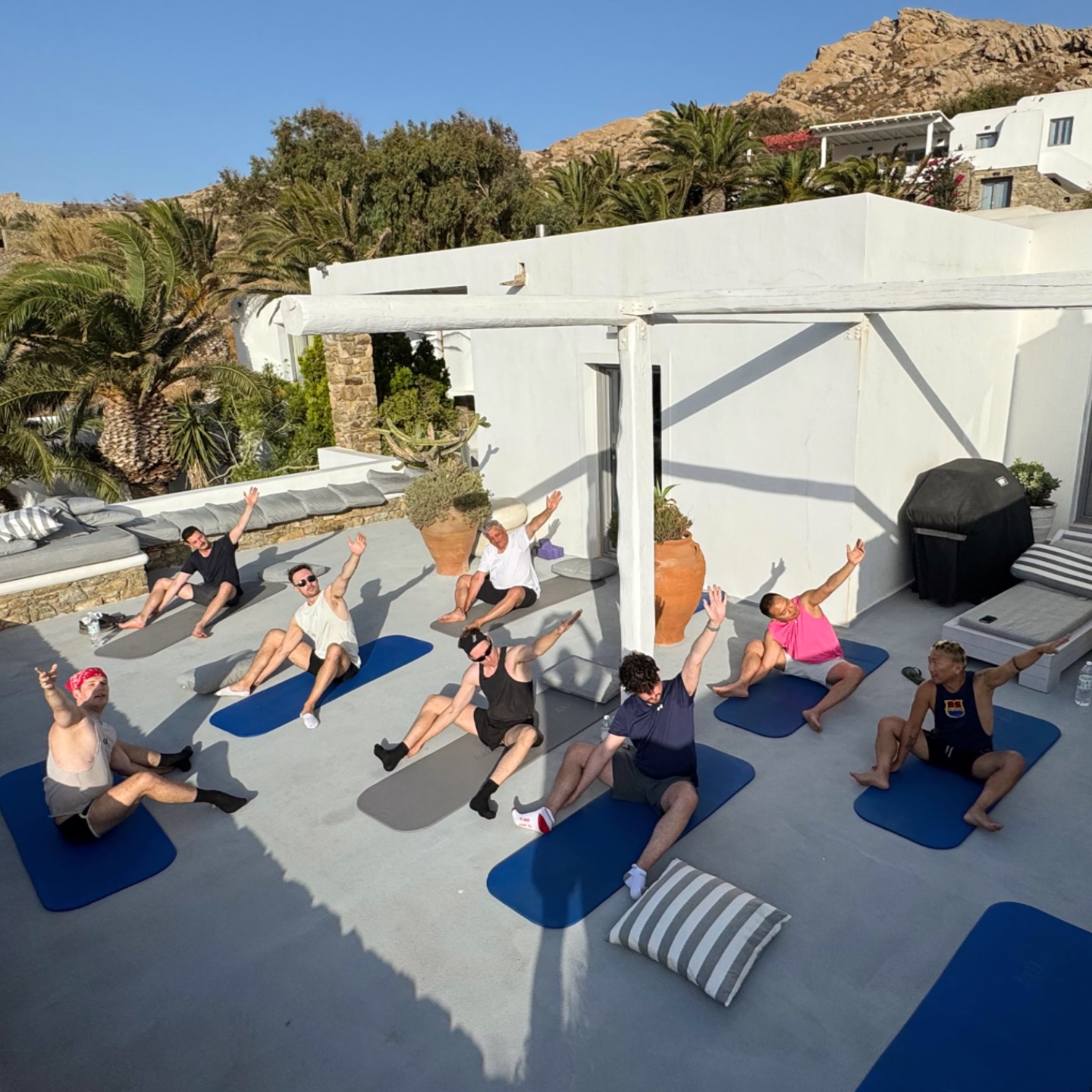 Join a Yoga class on this terrace 🧘☀️💦
🌊seaview included💙
📍Elia Beach Mykonos | June and August 2026
#gayyoga
#gayretreat
#mensretreat
#gaymykonos
#gaytravel
