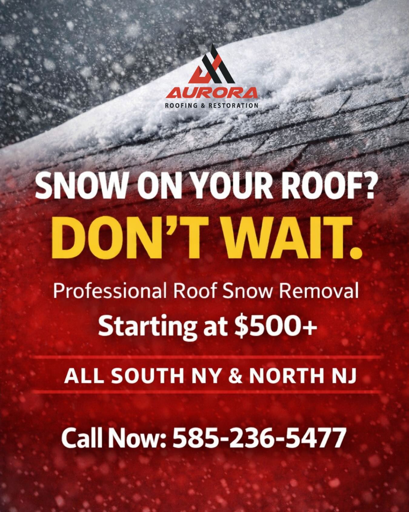 The storm is approaching, and accumulated snow can cause leaks, collapses, and structural damage.
Don’t wait until it’s too late.
❄️ Professional roof snow removal
📍 South NY & North NJ
Call us now to protect your home. (585) 236 5477
#roofing #snowremoval #roofleak
