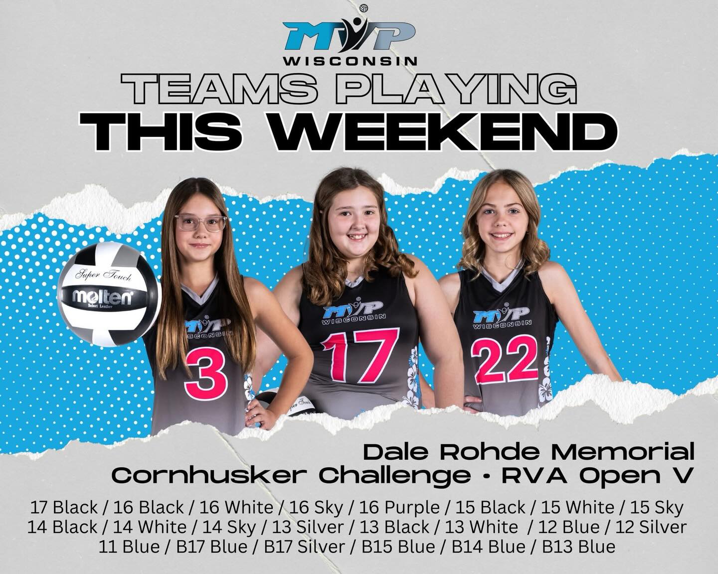 Lots of teams in action this weekend! Let’s go MVP!