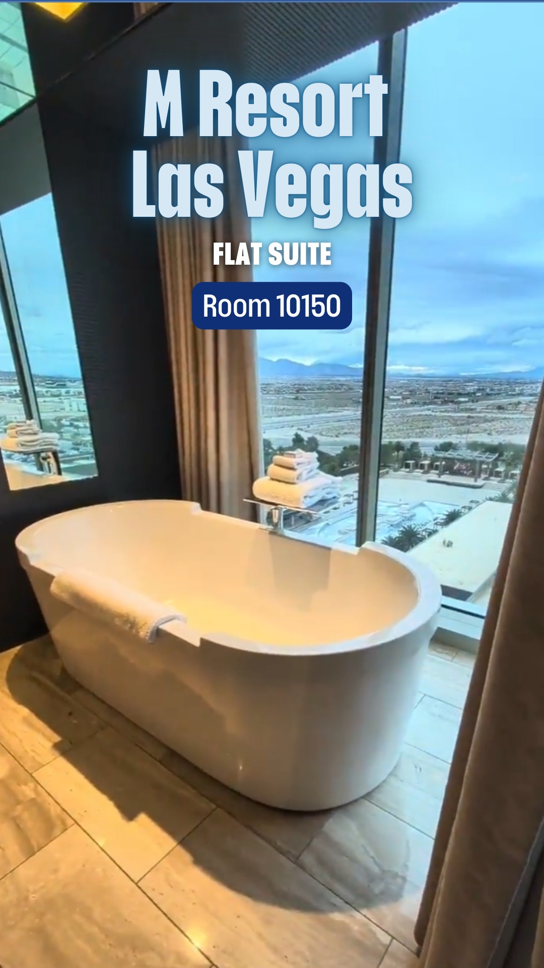 We stayed in a Flat Suite at M Resort in Las Vegas and I honestly could not stop staring out the windows.
Nearly 360 degree views of the Strip and the desert, a huge living space, an incredible soaking tub, and a seriously comfortable king bed. This room surprised me in the best way.
#MResort #LasVegasStay #VegasSuite #HotelRoomTour #VegasViews #LuxuryVegas #OffStripVegas #TravelReels