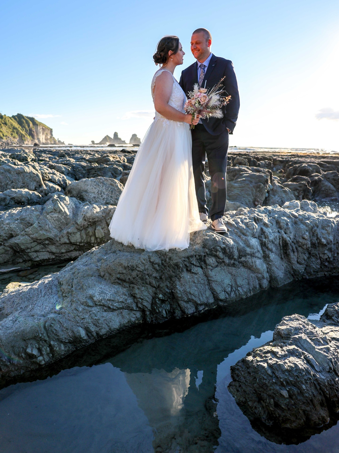 A beautiful elopement on Monday evening. See more photos and read their story on our website. #elopenewzealand #elopement