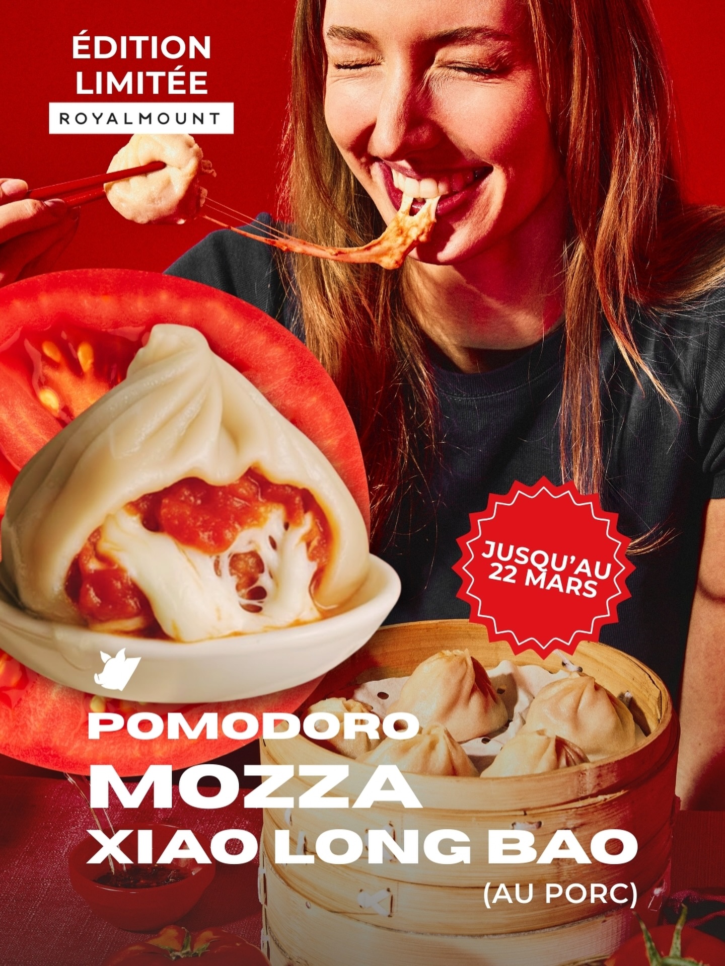 Découvrez notre création en édition limitée : Pomodoro Mozza Xiao Long Bao 🍅🧀
Du porc juteux mijoté dans une sauce pomodoro onctueuse, garni de mozzarella qui fond dans le bouillon à la vapeur. Un Xiao Long Bao comme vous n’en avez jamais goûté !
📍 Chez Sammi & Soupe Dumpling Royalmount dès demain
⏳ Disponible jusqu’au 22 mars seulement
✨ En collaboration avec @royalmount
Ne manquez pas votre chance de goûter cette édition spéciale 🥟
Discovering our limited-time creation: Pomodoro Mozza Xiao Long Bao 🍅🧀
Juicy pork simmered in a velvety pomodoro sauce, finished with mozzarella that melts into the broth as it steams. This is a Xiao Long Bao like you’ve never had before.
📍 Sammi & Soupe Dumpling Royalmount starting tomorrow
⏳ Available until March 22 only
✨ Part of our collaboration with @royalmount
Don’t miss your chance to taste this special edition 🥟