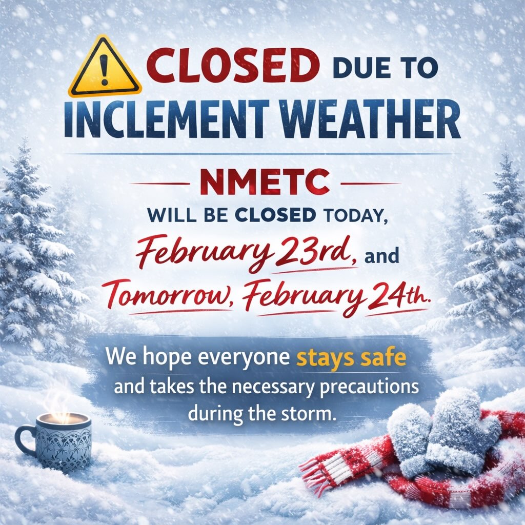 Due to inclement weather, our offices will be closed today, February 23rd, and tomorrow, February 24th.
We hope everyone stays safe and takes the necessary precautions during the storm.