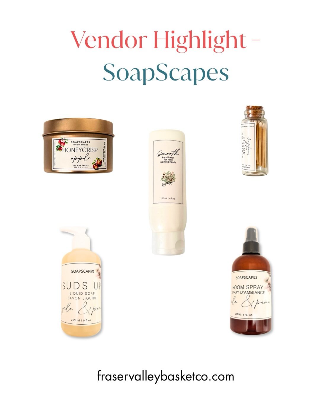 Vendor Highlight 🤍
I’m excited to shine a light on SoapScapes and the talented Dragana behind the brand. Her handcrafted soaps, candles and lotions are thoughtfully made and beautifully designed, adding such a beautiful touch to our gift baskets.
Supporting incredible local makers like Dragana is at the heart of what we do 💙
#VendorHighlight #SupportLocalBC #BCMade #WomenOwnedBusiness #FraserValleyBasketCo