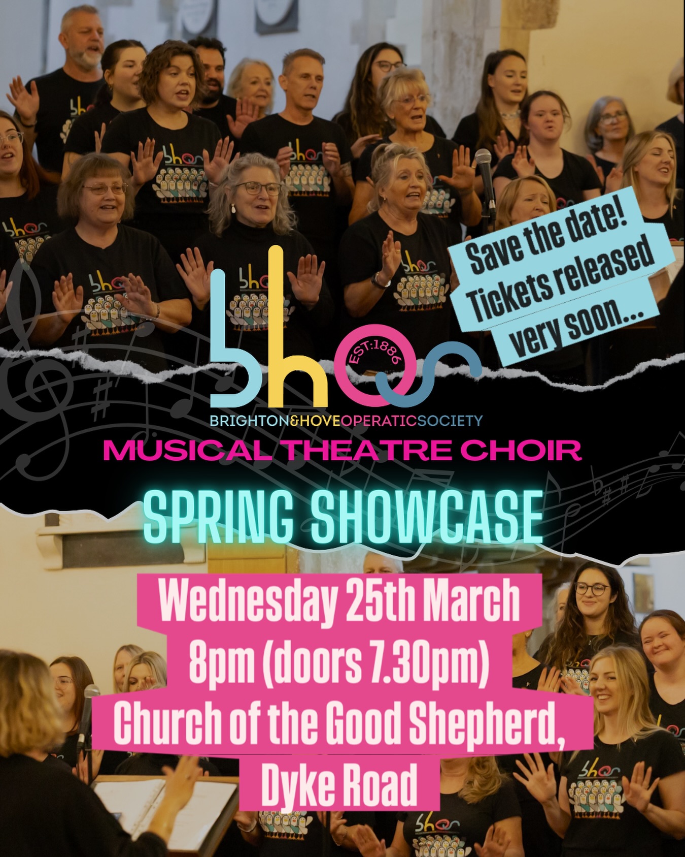 🔔 SAVE THE DATE 🔔 Wednesday 25th March!
Our amazing musical theatre choir’s spring showcase tickets will go on sale in a couple of days. Keep your eyes peeled and don’t miss out on an evening filled with musical theatre treats 🎶
#musicaltheatrebrighton #bhosmusicaltheatrechoir