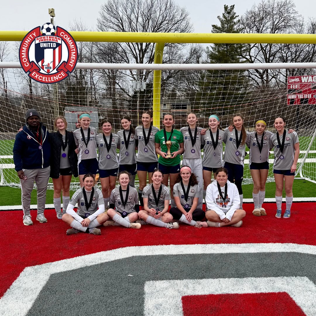 A HUGE congratulations to our 2012 Girls Red Team and Coach Marlon on an incredible performance at the LouCity / Racing Spring Classic this weekend! 💪❤️
The girls went a perfect 4-0 — showcasing teamwork, determination, and relentless effort all tournament long. From strong defense to clinical finishes, they represented our club with pride both on and off the field.
We are so proud of the way this team competed, supported one another, and finished the weekend undefeated! 👏
Way to set the standard, 2012 Girls Red! ❤️⚽