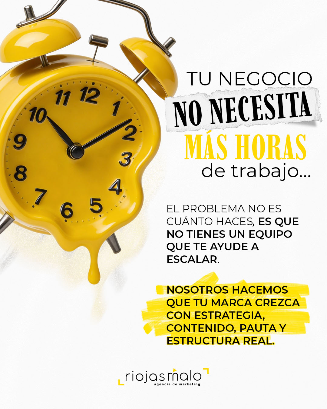 Cuando trabajas con estrategia, el crecimiento deja de ser una apuesta.
Haz que cada hora cuente, no que pese. Contáctanos