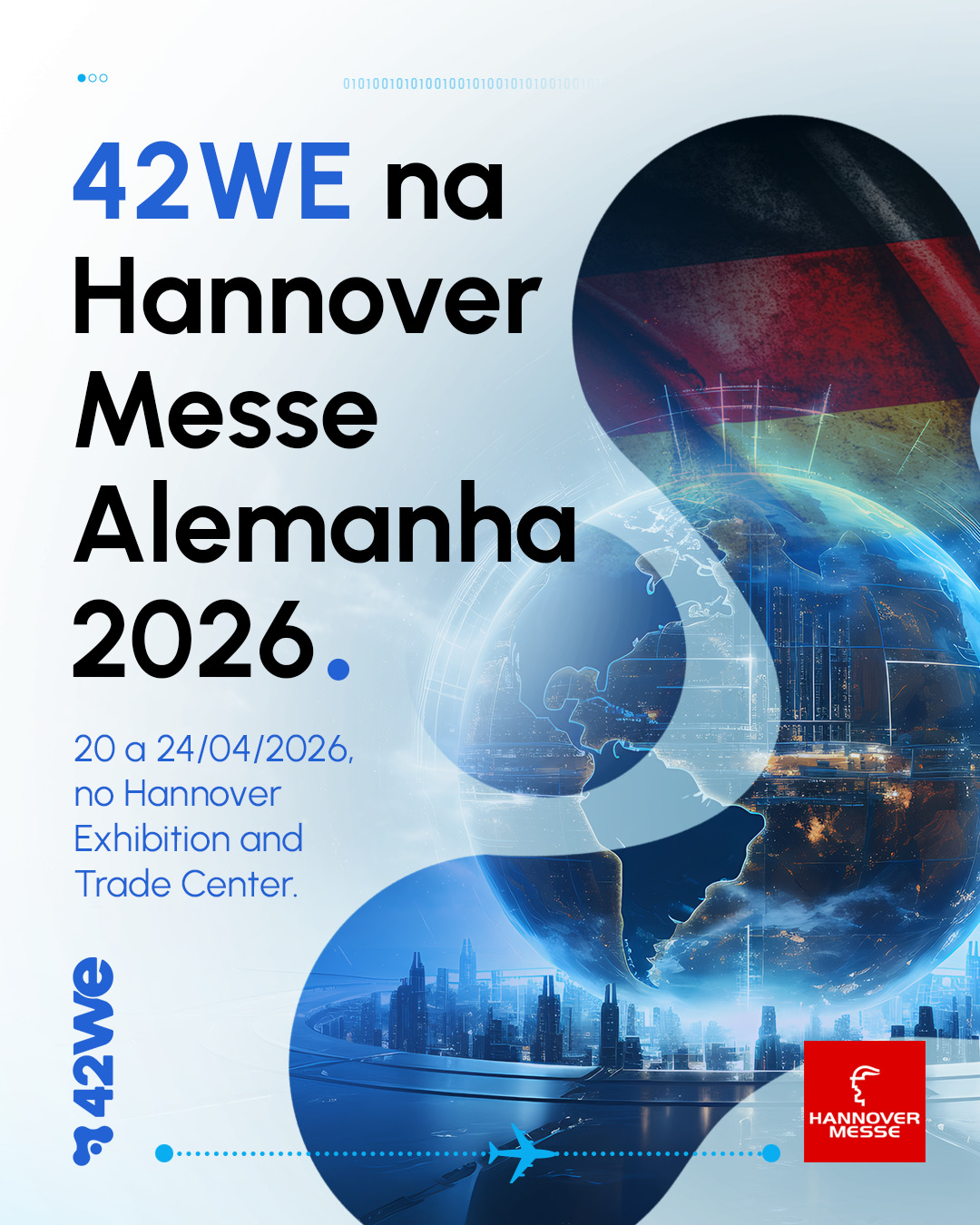 De 20 a 24/04, a 42WE estará na Alemanha em um dos encontros mais importantes do mundo quando o assunto é tecnologia aplicada à indústria. 🇩🇪⚙️🚀
A premissa do evento é simples e poderosa: reunir quem está construindo o próximo ciclo da economia real. É onde inovação deixa de ser conceito e vira solução prática, com foco em produtividade, digitalização, automação, energia, conectividade e novos modelos de negócio. É nesse ambiente que surgem as tendências que ditam o ritmo do mercado e as parcerias que aceleram desenvolvimento e escala. 🤝📈
Vamos nessa jornada junto com a parceira Inbrat. 🤝🇧🇷
Uma união para ampliar repertório, fortalecer conexões e abrir espaço para projetos ainda mais integrados e relevantes. 💡🔗
Se você acredita em construção conjunta e evolução contínua, vamos conversar. 🔥✨
#42WE #Inbrat #Inovação #Tecnologia #Indústria #Automação #TransformaçãoDigital #IoT #EngenhariaDeProduto #DesenvolvimentoDeProdutos #Parcerias #Networking #Futuro #Alemanha 🇩🇪🚀
