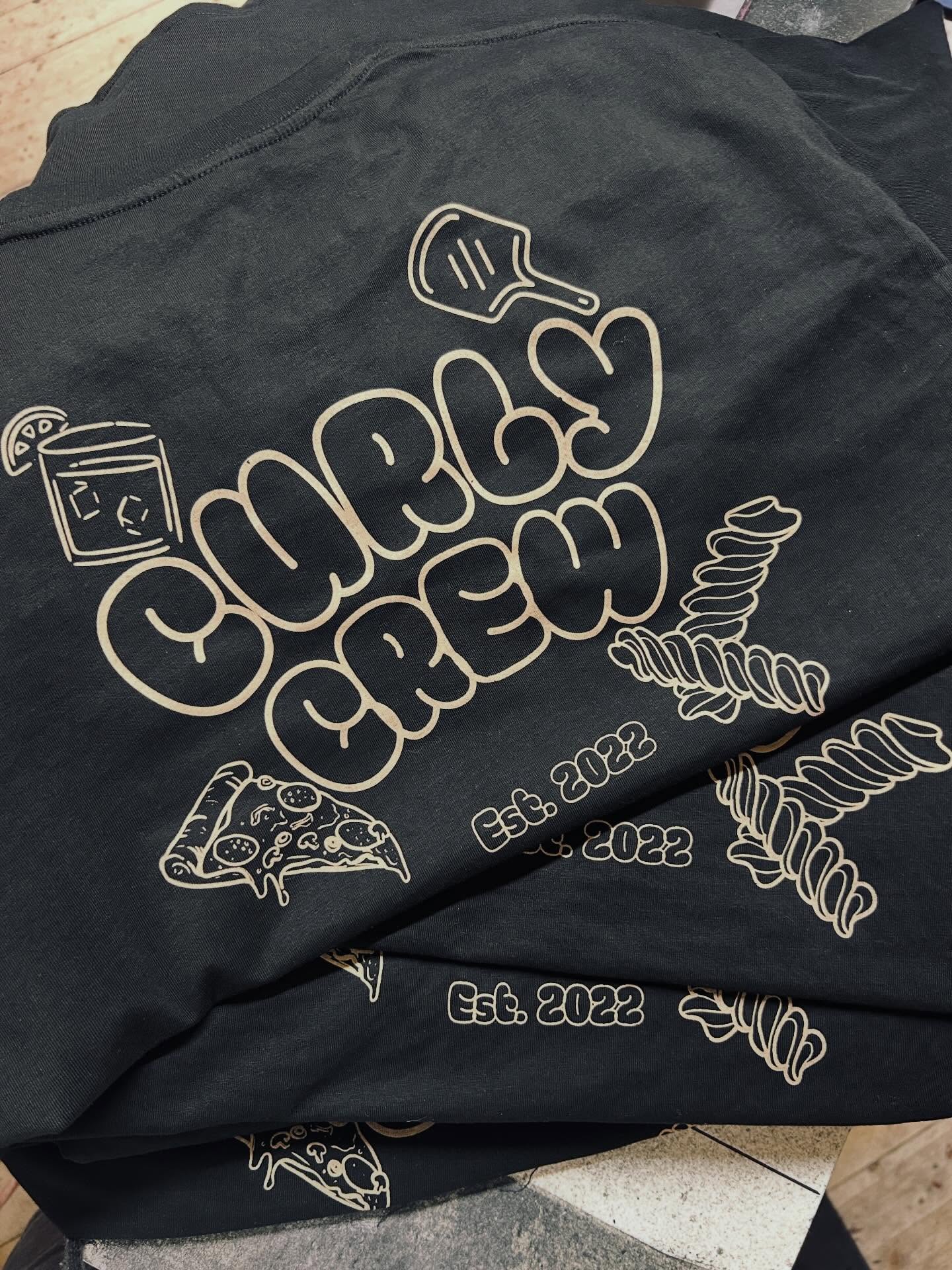 Screen printing tees for @curly_sisters_catering street food wagon uniform, nice and durable for hard work.
——
Get in touch for your quote for sustainably produced locally printed merch n garments