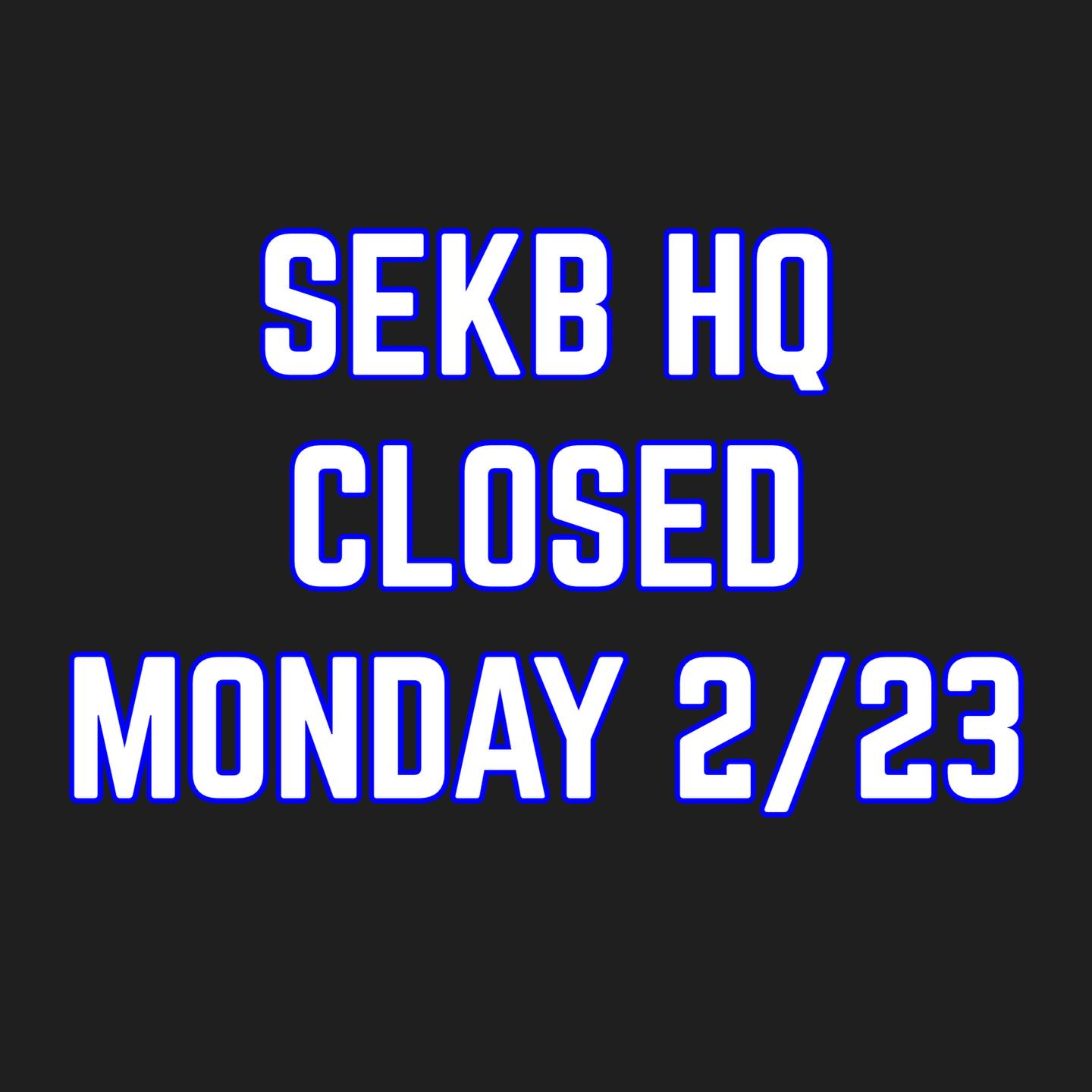 Due to snowocalypse, we will be closed on Monday so you can celebrate the darker tomorrow we have been preparing for!