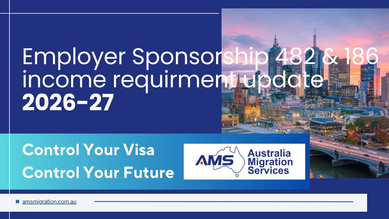 482 & 186 Income Thresholds Increasing from 1 July 2026
If you are considering lodging a sponsorship nomination or visa application before the new income thresholds take effect, we strongly recommend starting preparations now.
#australiamigration #australiamigrationexperts #AustraliaMigration #australiaimmigration #australiaimmigration #workvisaaustralia