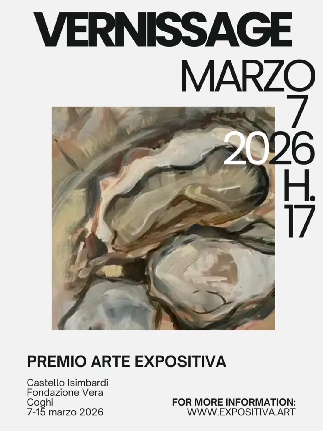 Ci saranno anche due mie opere esposte al Premio Arte Expositiva, che aprirà i battenti sabato 7 marzo nella splendida cornice di Castello Isimbardi in provincia di Pavia.
Le opere che presenterò sono
Teatro di guerra
70x50 cm, pastello su Pastelmat, 2025
Cervo volante
70x50 cm, pastello su Pastelmat, 2025
Premio Arte Expositiva @expositivaart
🗓️ 7-15 marzo
📍Castello Isimbardi - Fondazione Vera Coghi, via Milano 24, Castello d’Agogna (Pv)
🥂Vernissage: 7 marzo ore 17