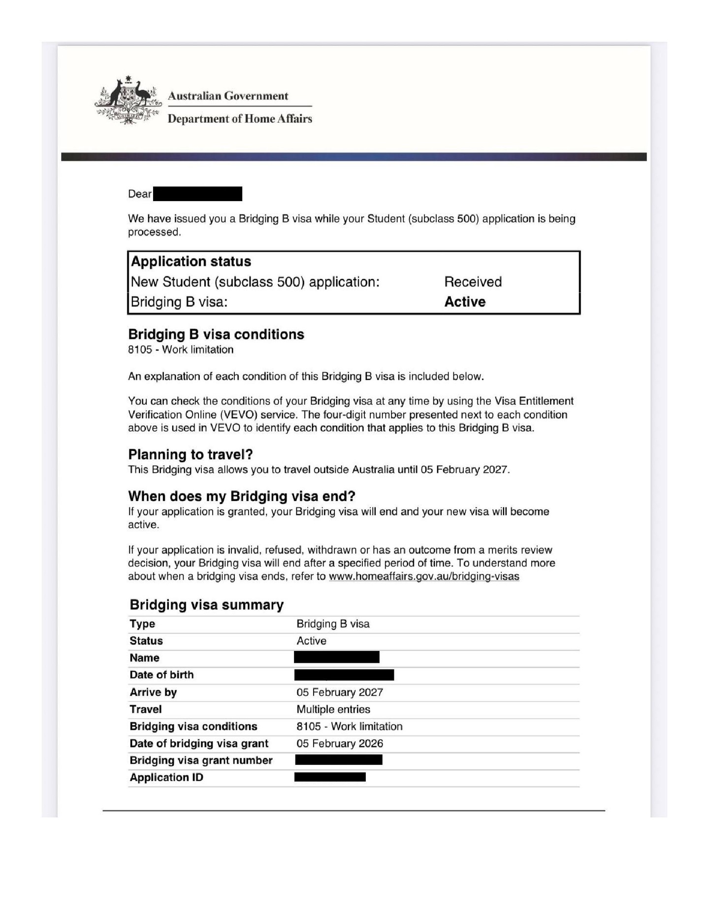 Bridging Visa B (BVB) granted!
While the main purpose of a BVB is to allow you to travel overseas and return to Australia while you’re waiting for a Department of Home Affairs decision, it can also be used to support certain offshore visa pathways while you’re waiting for an ART decision (depending on your situation).
If you currently hold a BVA and need to apply for a BVB, reach out to me to assist with the application or to explore your options.
Ilgin Azazi — Registered Migration Agent (MARN 2318123)
Visa Australia – Consult & Migrate (Australia wide services)
📞 0416049021
✉️ info@visa-australia.com.au
🌐 visa-australia.com.au
#BridgingVisaB #BVB #BridgingVisaA #BVA #AustralianVisas #HomeAffairs #ART #AdministrativeReviewTribunal #MigrationAgent #RegisteredMigrationAgent #VisaAustralia #VisaSupport #AustraliaImmigration #VisaAdvice #SydneyMigrationAgent #ilginazazi #MARN2318123 #OnlineMigrationAgent #TravelOnBridgingVisa #PartnerVisa #EmployerSponsoredVisa