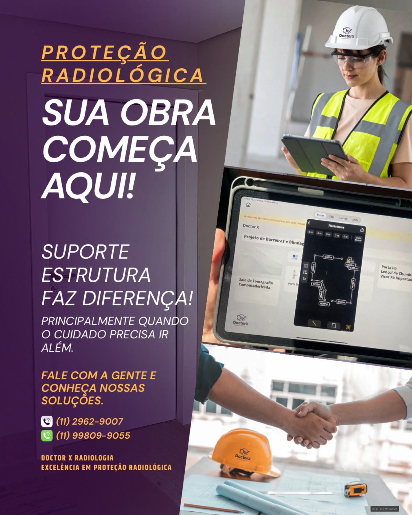 ☢️ Proteção Radiológica vai muito além da blindagem
Quando falamos em proteção radiológica, não estamos falando apenas de chumbo, visores, argamassa baritada ou portas plumbíferas.
Estamos falando de responsabilidade técnica.
Estamos falando de norma, cálculo, planejamento e execução precisa.
Porque uma obra hospitalar ou clínica não começa na parede.
Ela começa no projeto.
E é aqui que dois pilares se tornam inegociáveis: Suporte e Estrutura.
🏗 Suporte: o que sustenta decisões técnicas
Antes da instalação, existe análise.
• Avaliação do ambiente
• Estudo de layout
• Definição de espessuras conforme carga de trabalho
• Compatibilização com normas vigentes
Sem suporte técnico adequado, qualquer estrutura se torna apenas material aplicado.
Na Doctor X Radiologia, suporte significa acompanhamento real: desde a leitura do projeto até a entrega final da obra. É estar presente. É orientar. É antecipar riscos.
🧱 Estrutura: o que garante segurança no longo prazo
Blindagem não é improviso.
Estrutura envolve:
• Materiais certificados
• Instalação precisa
• Acabamento técnico adequado
• Integração entre portas, visores, argamassa e revestimentos
Cada detalhe interfere diretamente na eficiência da proteção.
Uma falha estrutural pode comprometer não apenas um ambiente radiológico, mas a credibilidade de toda a instituição.
Por isso, quando dizemos que “sua obra começa aqui”, estamos afirmando algo maior:
Ela começa na base.
Começa com critério.
Começa com responsabilidade.
🎯 O diferencial não está apenas no produto.
Está na forma como ele é pensado, aplicado e entregue.
A Doctor X Radiologia não fornece apenas soluções em proteção radiológica.
Entrega confiança técnica, previsibilidade e parceria consolidada.
E quando suporte e estrutura caminham juntos, o resultado não é apenas conformidade normativa, é excelência operacional.
Se você está iniciando um projeto ou precisa elevar o padrão da sua blindagem, fale com quem entende que proteção é assunto sério.
Conheça nossas soluções:
📞 (11) 2962-9007
📲 (11) 99209-9055
Doctor X Radiologia
Excelência em Proteção Radiológica
#ProteçãoRadiológica #DoctorXRadiologia #BlindagemRadiológica #Radioproteção