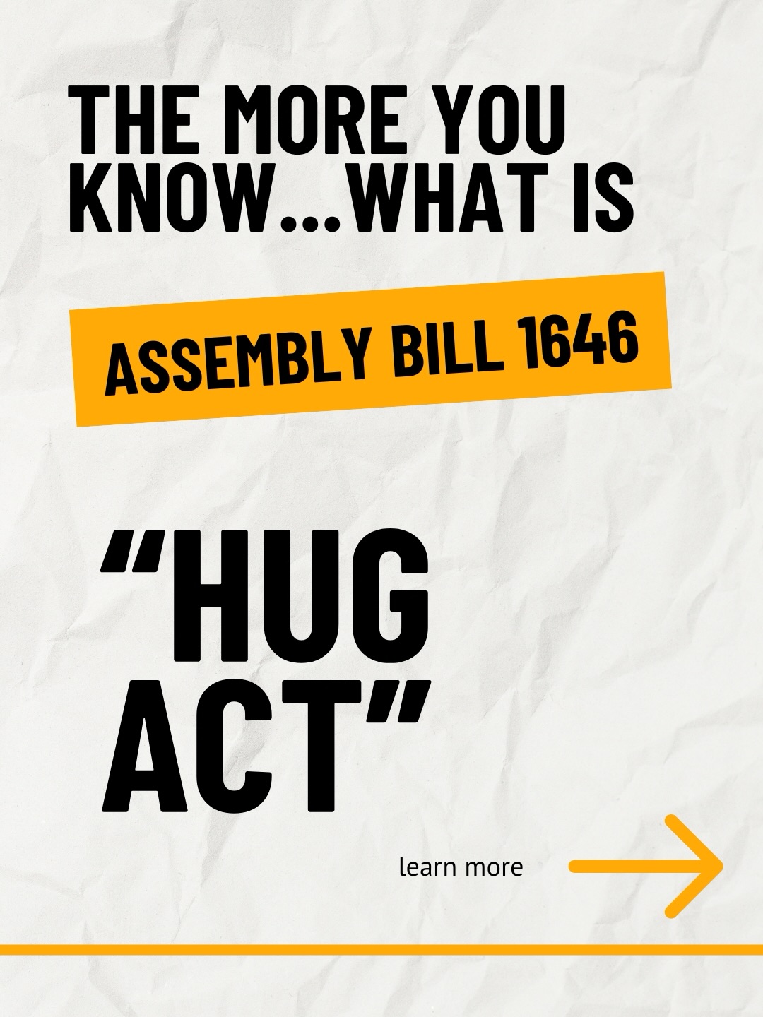 The more you know…Learn more at leginfo.legislature.ca.gov — search AB 1646
.
.
#californialegislature #juvenilejustice #hugact