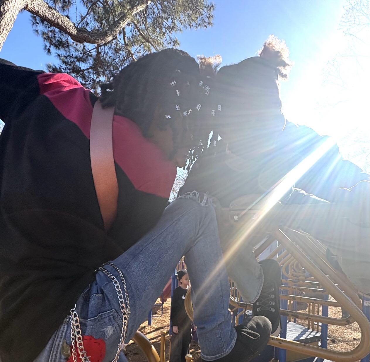 I used to be the recess captain at a KIPP school in Newark, New Jersey. I advocated for recess — for real, unstructured, just-be-a-kid time — and then I got to stand on a concrete slab every day single day and watch 7th graders play. All seasons. No equipment. No grass. Just concrete and joy. And it was everything.
That image never left me.
So when I get to watch GrassRoots Middle students climb, chase, spin, and just be at a real playground with trees and sunlight and a sweet dog — something in me exhales.
Middle schoolers need recess more than we think. They need spaces where no one is asking anything of them. Where they can be loud and silly and free. Where the only goal is to feel their own body moving through the world.
An empty playground isn’t empty at all. It’s full of possibility. And these kids? They know exactly what to do with it. 🌿#grassrootsmiddle #middleschoolmatters #recessislearning #naturebased #kidswhoneedtoplay