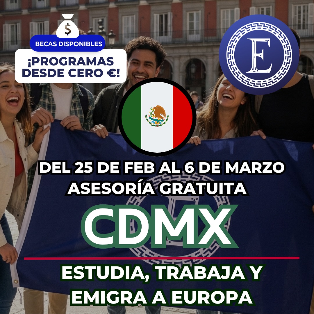 ¡Da el salto y cumple tu meta de estudiar en Europa! 🇪🇸✈️
Si estás en la CDMX 🇲🇽, no te pierdas nuestras asesorías presenciales gratuitas. Te explicaremos paso a paso cómo puedes estudiar y trabajar en España con una beca total. 🎓💼
¿Qué aprenderás?
📝 Requisitos para aplicar a la beca.
💶 Oportunidades de estudio y trabajo en España.
✅ Cómo iniciar tu proceso con Eduropa.
📍 Dónde: CDMX (revisa los detalles en el link de nuestra bio)
👇 ¿Quieres asegurar tu lugar?
¡Envíanos un Mensaje Directo o comenta la palabra “BECA” aquí abajo y te contactaremos para programar tu asistencia a las asesorías! 🚀