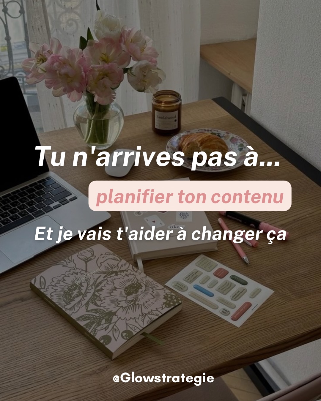 Si tu galéres à planifier ton contenu, c’est pas un problème de motivation, c’est un problème de méthode.
La bonne nouvelle ? Ça se corrige
Voici la structure que j’utilise pour planifier une semaine de contenu
Étape 1 → 1 objectif pour la semaine
Étape 2 → 3 piliers max
Étape 3 → 2 contenus par pilier = 6 posts
Swipe pour voir comment ça marche concrètement 👉
Et si tu veux apprendre à structurer ta com sans t’éparpiller ni t’épuiser… commente “GLOW” !