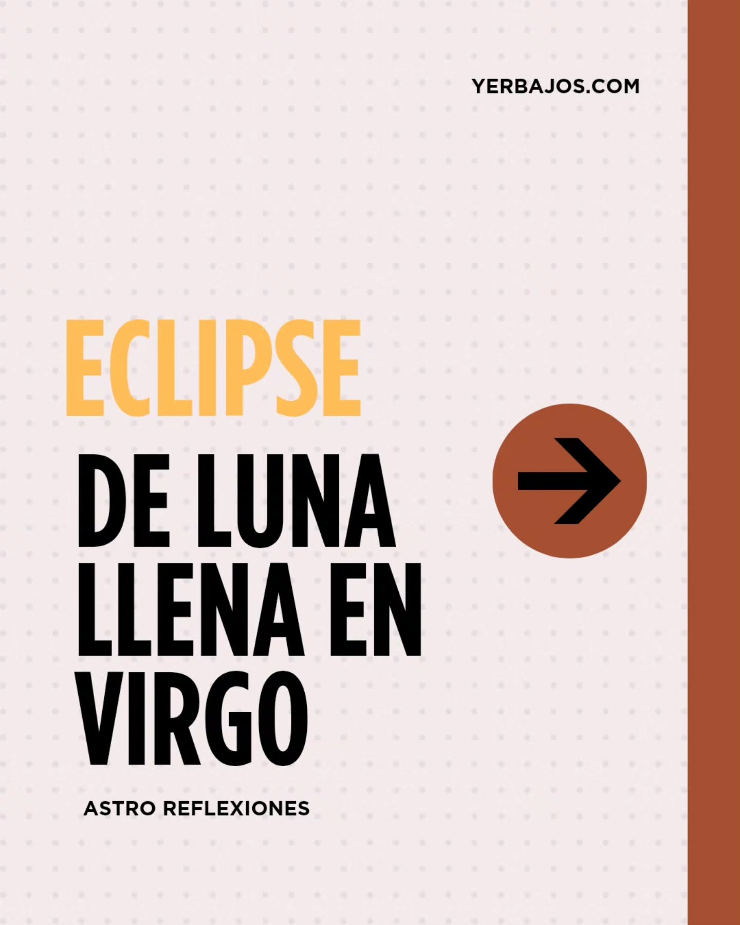 Este eclipse en el grado 13 de Virgo activa el eje mutable Virgo–Piscis, marcando un cierre importante en patrones de control, autoexigencia y hábitos automáticos vinculados al Nodo Sur en Virgo.
No es un cierre superficial. Es un ajuste de nuestro sistema.
Con Mercurio retrógrado en Piscis como regente del eclipse —en conjunción al Sol y a Venus— el proceso no ocurre sin revisión emocional previa.
Antes de soltar, hay que comprender.
Antes de actuar, hay que integrar.
El trino del Sol a Júpiter retrógrado en Cáncer abre una oportunidad de madurez emocional en temas de familia, pertenencia y memoria ancestral. Lo que hoy se revela puede tener raíces más profundas de lo que aparenta.
Este eclipse puede manifestarse como ajustes en salud, rutina, trabajo, dinámicas familiares o estructuras internas que ya no sostienen tu evolución.
No es momento de reaccionar impulsivamente.
Es momento de observar con honestidad, integrar con conciencia y actuar con coherencia.
Virgo pide orden.
Piscis pide comprensión.
El eclipse exige integración.
Guarda este post si necesitas recordarlo esta semana.
Love & Lights
R