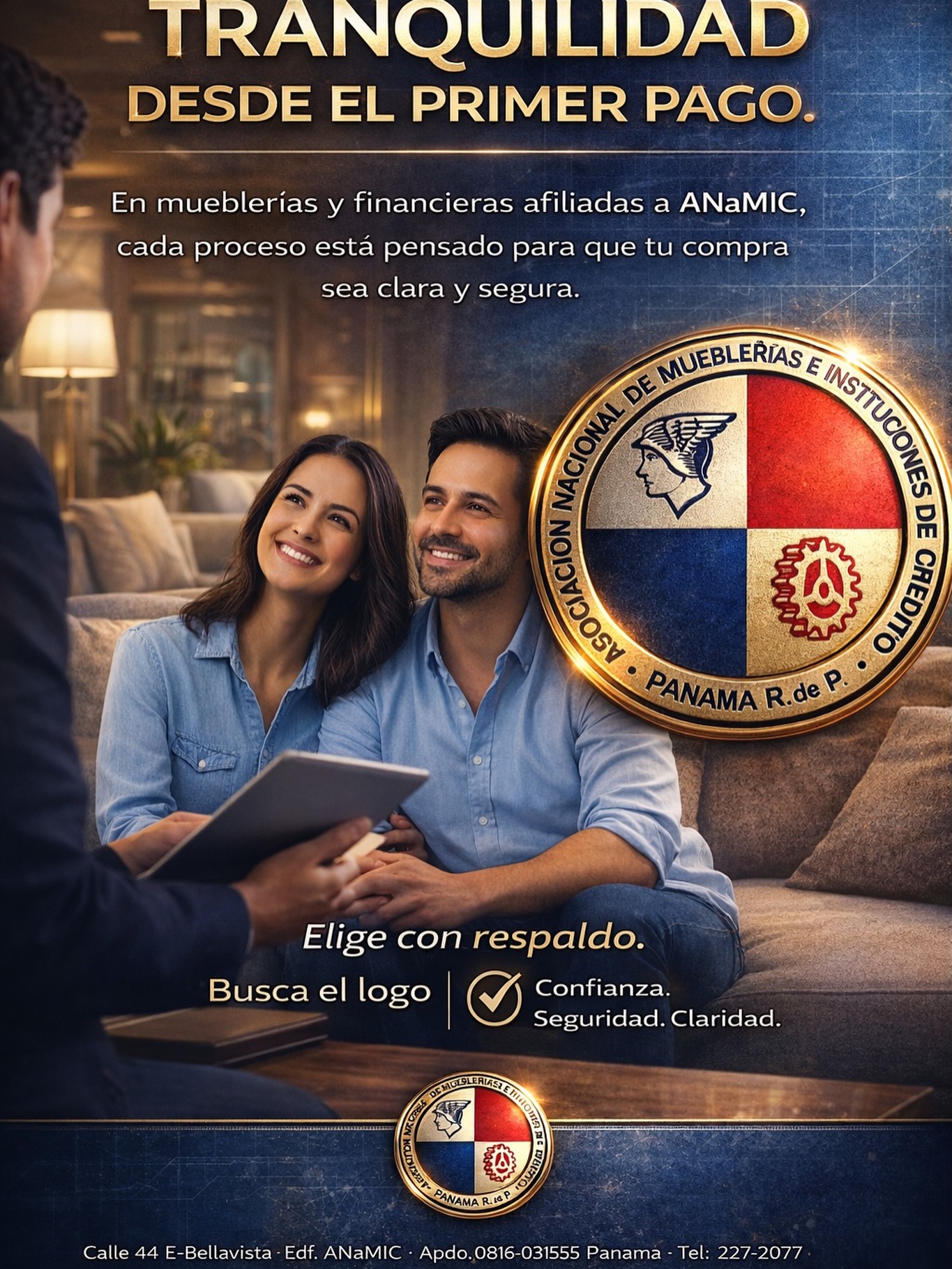 TRANQUILIDAD DESDE EL PRIMER PAGO.
En mueblerías y financieras afiliadas a ANaMIC, cada proceso está pensado para que tu compra sea clara y segura.
Elige con respaldo.
Contáctanos!!
📲+507 6948-0489
☎️(507) 227-2077
Visitanos 🌐ANaMIC.org
#CompraConRespaldo
#FinanciamientoSeguro
#MuebleríasPanamá
#CréditoResponsable