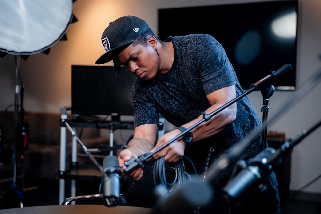 We. Love. Podcasts. Capturing authentic conversations with real people using broadcast quality Shure SM7b mics, Sony Cinema Line cameras, and Aputure Storm lights (the 700x is a beast). Full service mobile podcast recording is our jam.