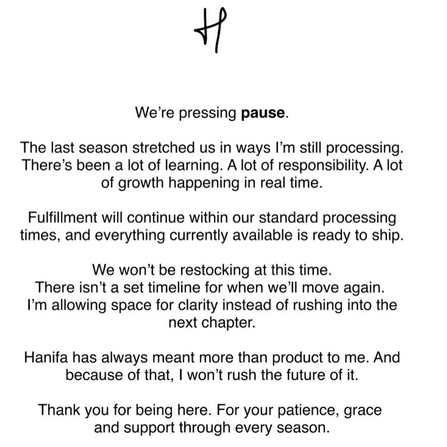 Hanifa just announced it’s pausing production.
A brand that dressed Beyoncé, Michelle Obama, and Zendaya. Built by a self-taught Congolese-American woman in Baltimore — no investors, no fashion school, no New York zip code. Just vision, discipline, and a viral 3D runway show that changed fashion during a pandemic.
And right now, she’s choosing to stop.
Anifa Mvuemba said it plainly: “I don’t want to rush just to prove resilience.”
That sentence should stop every Black woman entrepreneur in her tracks.
This is the scaling gap nobody talks about. We celebrate the come-up. What we don’t discuss is what happens when growth outpaces infrastructure — when demand exceeds the systems, the team, and the founder’s capacity to hold it all together.
Hanifa hit record order volume. A November sale led to February delays. The backlash was swift and personal. And Anifa went straight from postpartum into crisis management.
This is the scaling trap — and it disproportionately catches Black women founders who are often scaling without institutional capital, legacy networks, or the grace to make public mistakes without it becoming a referendum on the entire brand.
Strategic rest is a business strategy. Not a luxury.
There are two kinds every founder needs:
Micro-rest — daily discipline. Protecting your capacity within the grind.
Macro-rest — what Anifa is doing now. The intentional pause to audit systems and recalibrate before the next push. She did this in 2015. That’s not failure. That’s a founder who understands her own business cycles.
Your network is infrastructure too — not your following. The operators who’ve navigated what you’re facing. The peers who tell you the truth before it becomes a public problem. If your network only shows up for the celebration, it’s an audience. Not a network.
“We’re a brand, but we’re also people.” — Anifa Mvuemba
Rest is not retreat. Sometimes it’s the most advanced move on the board.
Have you ever made the macro decision to pause — and what did it open up for you?
#TheNetworkingDr #BlackWomenInBusiness #StrategicRest #Hanifa