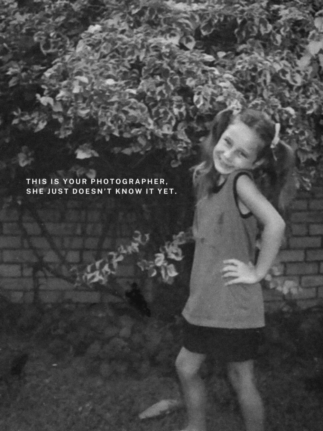 Before the photos.
Before the clients.
Before the studio.
There was just a little girl obsessed with creating.
This is your photographer.
She just didn’t know it yet.
(Meet the team, childhood memories, meet your photographer, cape town photographer, product photographer)