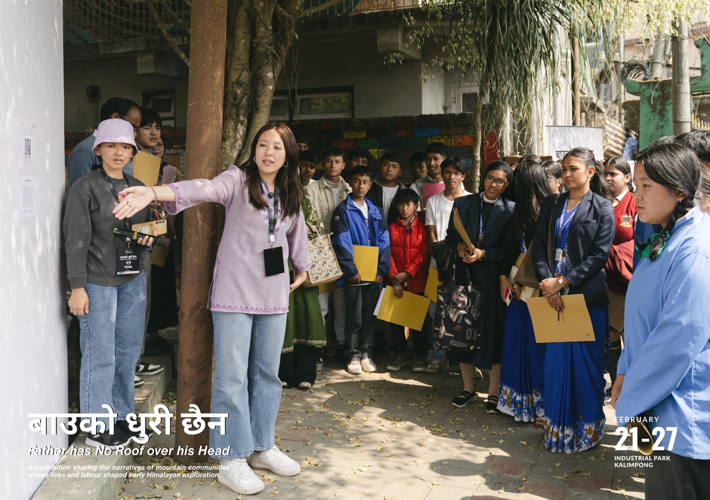 Just 2 days left to experience something truly unforgettable.
After an incredible 5 days, the journey continues and this is your final chance to be part of it.
बाउको धुरी छैन
Father Has No Roof Over His Head
Step into powerful stories of recognition, loss, and return where forgotten lives from early high-altitude Himalayan exploration are finally brought back into view.
For the first time in Kalimpong, rare historic expedition photographs are presented alongside deeply personal histories recovered through archives and family memory. Images once unnamed and kept far away now return to the very land they came from speaking directly to it.
This is more than an exhibition.
It is remembrance. It is reclamation. It is homecoming.
Industrial Park, Kalimpong
21–27 February 2026
Don’t miss these final two days. Come witness history being given back its names.