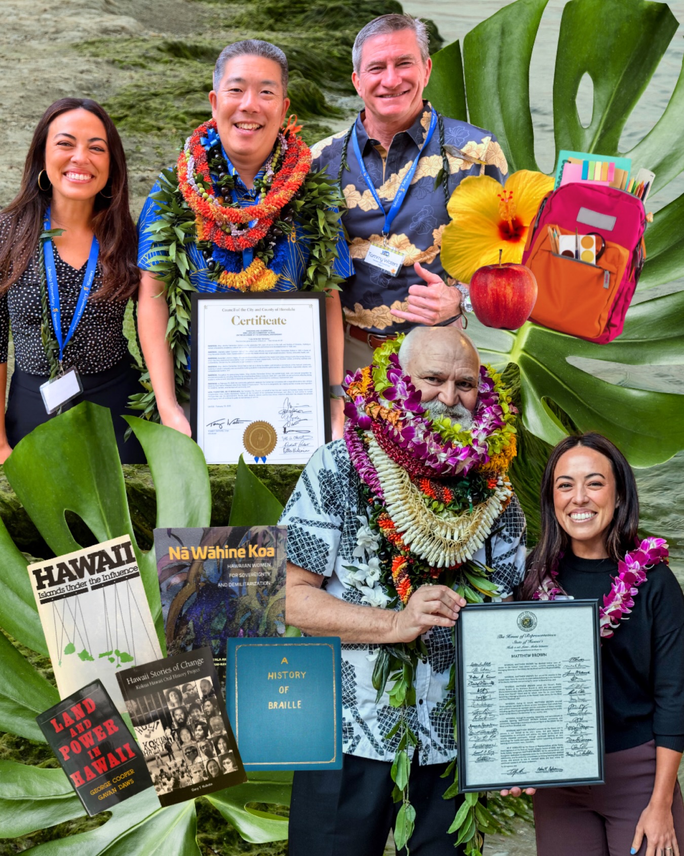 📚 Recently I recognized Matthew Brown as the State Librarian of the Year! Matt is the managing librarian of the Library for the Blind and Visually Impaired in Kapahulu and works hard to create an inclusive and fun space for patrons. 📚
⭐️ Also, shoutout Liholiho Elementary School for celebrating its centennial anniversary! I had the privilege of joining the celebrations and participating in a student-led learning tour about the school’s rich history. ⭐️
Mahalo, Matthew, for your dedication to building community through our library system. 💪 And congratulations to Liholiho Elementary for 💯 years of serving our community and educating generations of keiki!