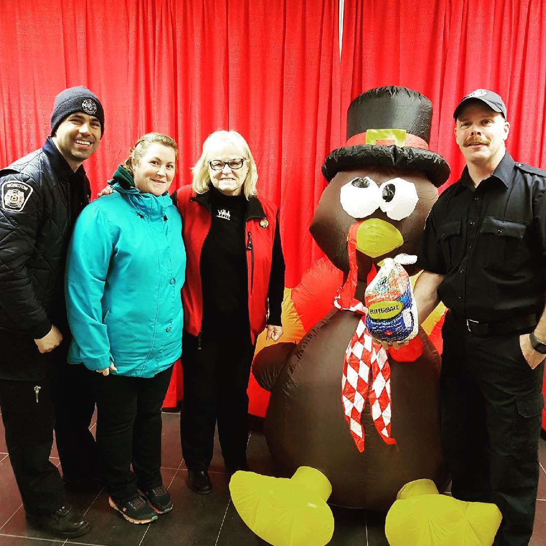 We love how our community has come together to achieve our goal of helping feed those in need. Lynn Boudreau from the Parole Board of Canada - Atlantic Region donated 10 turkeys which helped us to achieve our requirement of 4241 turkeys! A big thank you to everyone!!