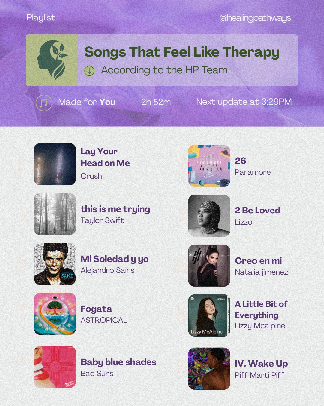 Our favorite songs often do more than sound nice...
They say the words you didn’t have, soften the edges of a hard day, and remind you that you’re not alone.
Our team put together a list of songs that feel like therapy to us in that they are grounding, validating, cathartic, or simply comforting in the way only music can be.
Now we want to know… What song feels like therapy to you? Drop it in the comments so we can build a community playlist of healing, hope, and emotional release.
#SongsAsTherapy #EMDR #NJTherapy #TraumaInformedTherapy