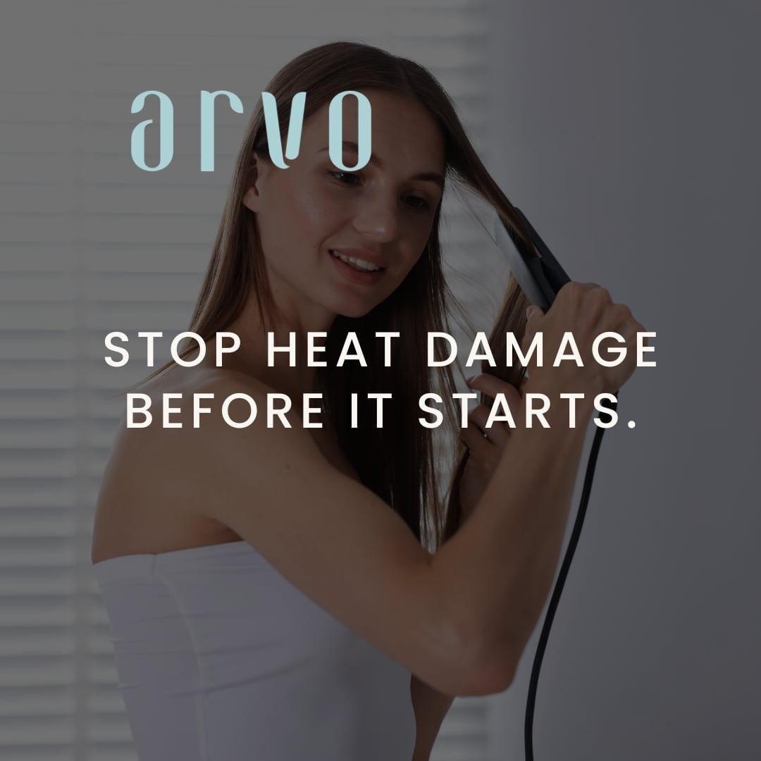 If you love your heat tools, your hair just needs one extra step.
Without protection, heat can strip moisture, rough up the cuticle and cause breakage and split ends.
A small pump of Arvo Smoothing Serum before styling helps shield hair, smooth frizz and keep ends feeling healthy. 👱🏽♀️
#arvohaircare #hairprotection #smoothingserum #hairserum #heatstylingdamage