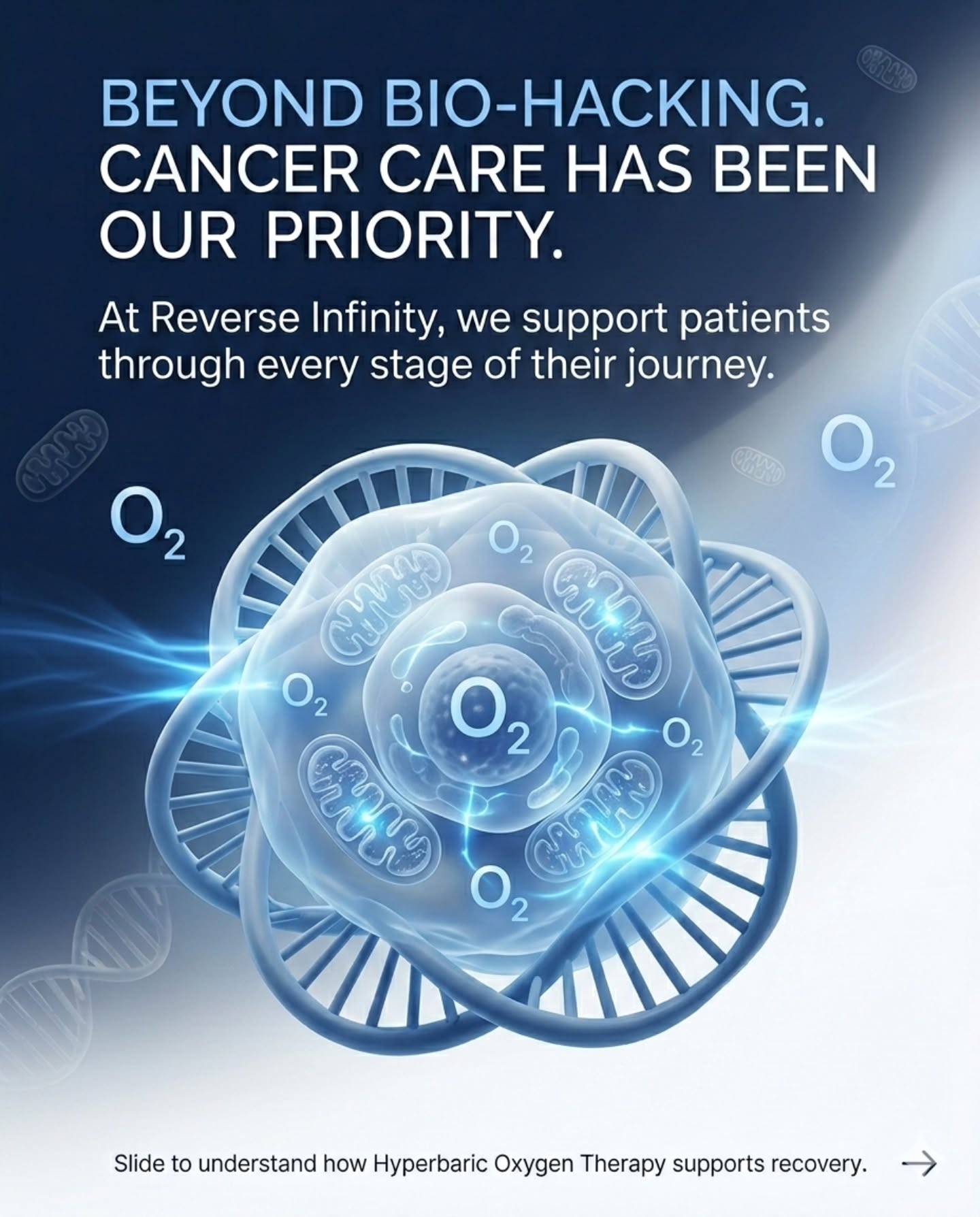 Cancer changes everything. But recovery support should never feel uncertain.
At Reverse Infinity, we work alongside oncologists to support patients across different stages - from early diagnosis to post-chemotherapy recovery.
Hyperbaric Oxygen Therapy helps improve tissue oxygenation, support healing, reduce radiation-related tissue stress and assist overall recovery.
It is not a replacement for medical oncology. It is supportive, guided, and protocol-based care.
Every cancer journey is different. Every recovery plan should be too.
If you or someone you know is navigating cancer, feel free to reach out.
We’re here to educate, guide and support - responsibly and compassionately.
📍 Dona Paula, Goa
📩 DM us to learn more
#CancerCare
#CancerSupport
#CancerRecovery
#HyperbaricOxygenTherapy
#HBOT