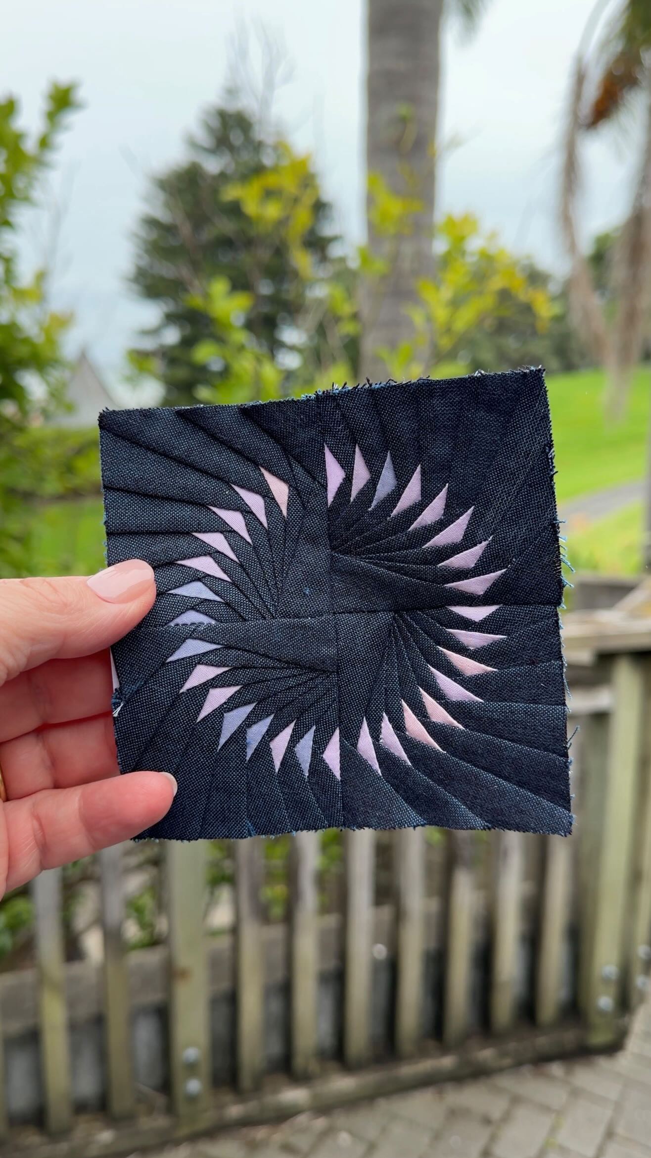 Hi friends! Paper piecing isn’t hard. It’s precise.
And precision feels calm when you work in a considered, methodical way.
Here’s what that looks like for me:
1. I read the entire pattern before I cut anything.
2. I shorten my stitch length before I begin.
3. I pre-cut fabric pieces slightly larger than I think I need.
4. I trim with an add-a-quarter or add-an-eighth ruler - not guesswork.
5. I press after every seam, even when it feels repetitive.
6. I double-check fabric orientation before sewing.
7. I use a light source to check fabric coverage.
8. I trim foundations accurately before joining sections.
9. I label each section clearly and never remove those labelled papers until I’m finished.
10. I work in a steady, organised rhythm - because precision compounds.
Paper piecing rewards systems.
It doesn’t reward shortcuts.
If it’s ever felt “too hard,” it might just need a better process.
What’s one habit that changed it for you?
#korugeeseblock #temperaturequilt #tempquilt2026 #meandsublimestitchery #sublimestitcherypattern