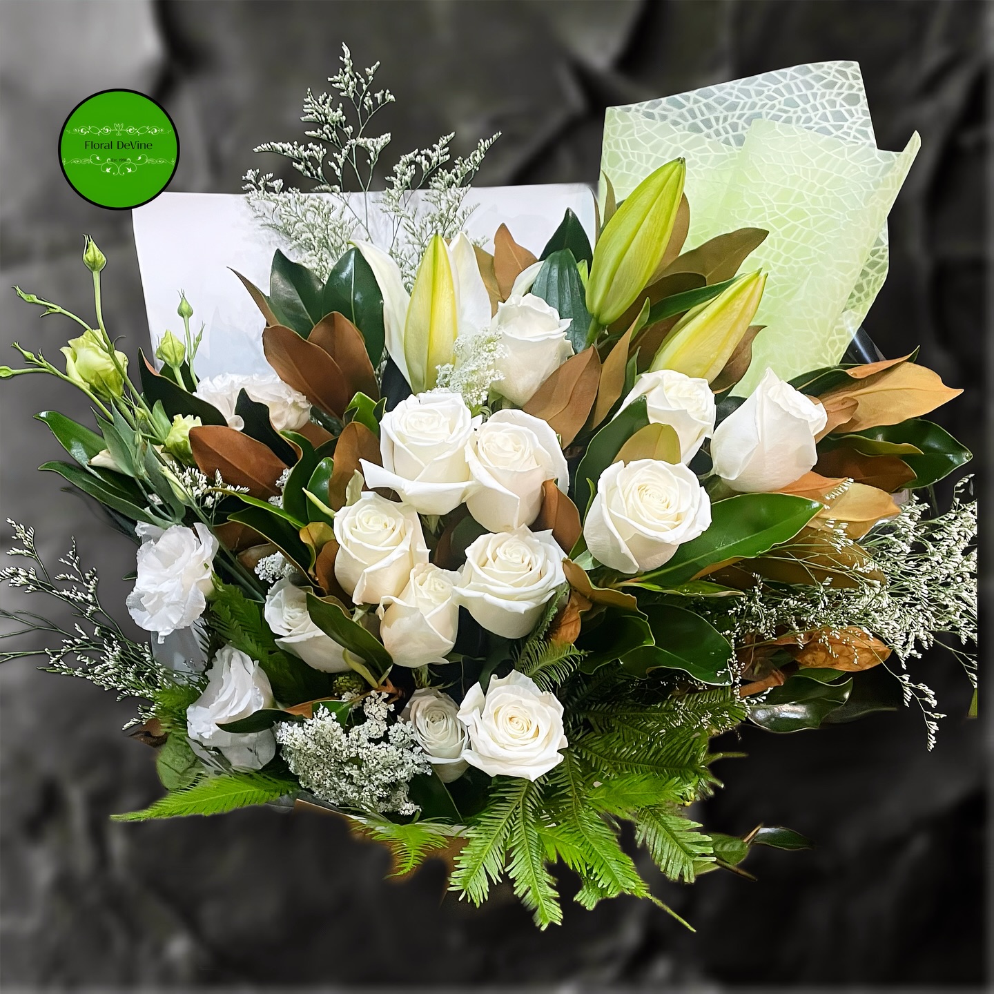 Whites & Greens - #sophisticated & #simple #flowerssaymorethanwords #appreciation from @floral_devine #huntershillflorist