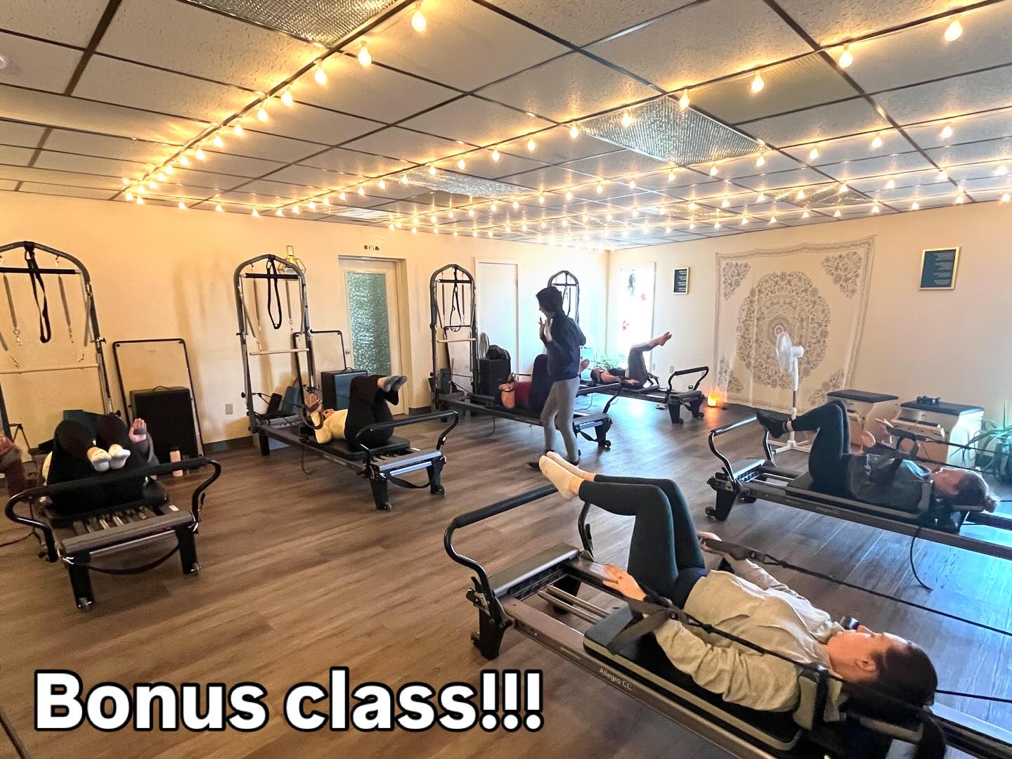 We added an additional Introduction to the Pilates Equipment class tomorrow at 8am!!!! Get off the waitlist and into the flow of the reformer! It’s a great time to try something new!