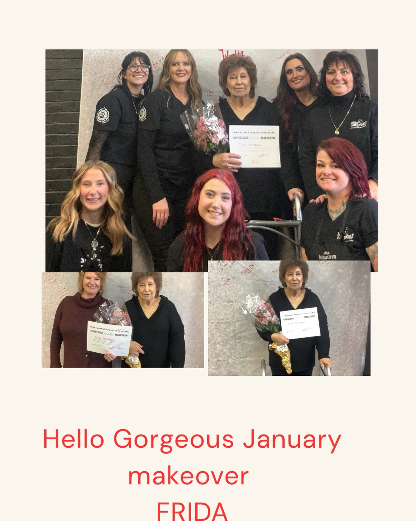 ✨ Hello Gorgeous – January Makeover Recap ✨
In January, we had the absolute honor of celebrating Frida Kleinhampl 💕
Frida is 78 and courageously battling breast cancer. During treatment, her hair had become very thin — something that can quietly affect confidence more than people realize.
Her daughter nominated her because she wanted her mom to feel beautiful, uplifted, and seen.
And that’s exactly what happened. 💗
This wasn’t just a haircut.
It was smiles.
It was confidence.
It was a reminder that she is still radiant, feminine, and powerful.
Watching her light up in the chair was everything. ✨
Frida, thank you for trusting us. You are truly gorgeous.
If you know a woman walking through cancer who deserves this kind of love and pampering, nominations are always open.
#HelloGorgeous #CustomCutAndStyle #CancerStrong #ButlerPA #BeautyWithPurpose