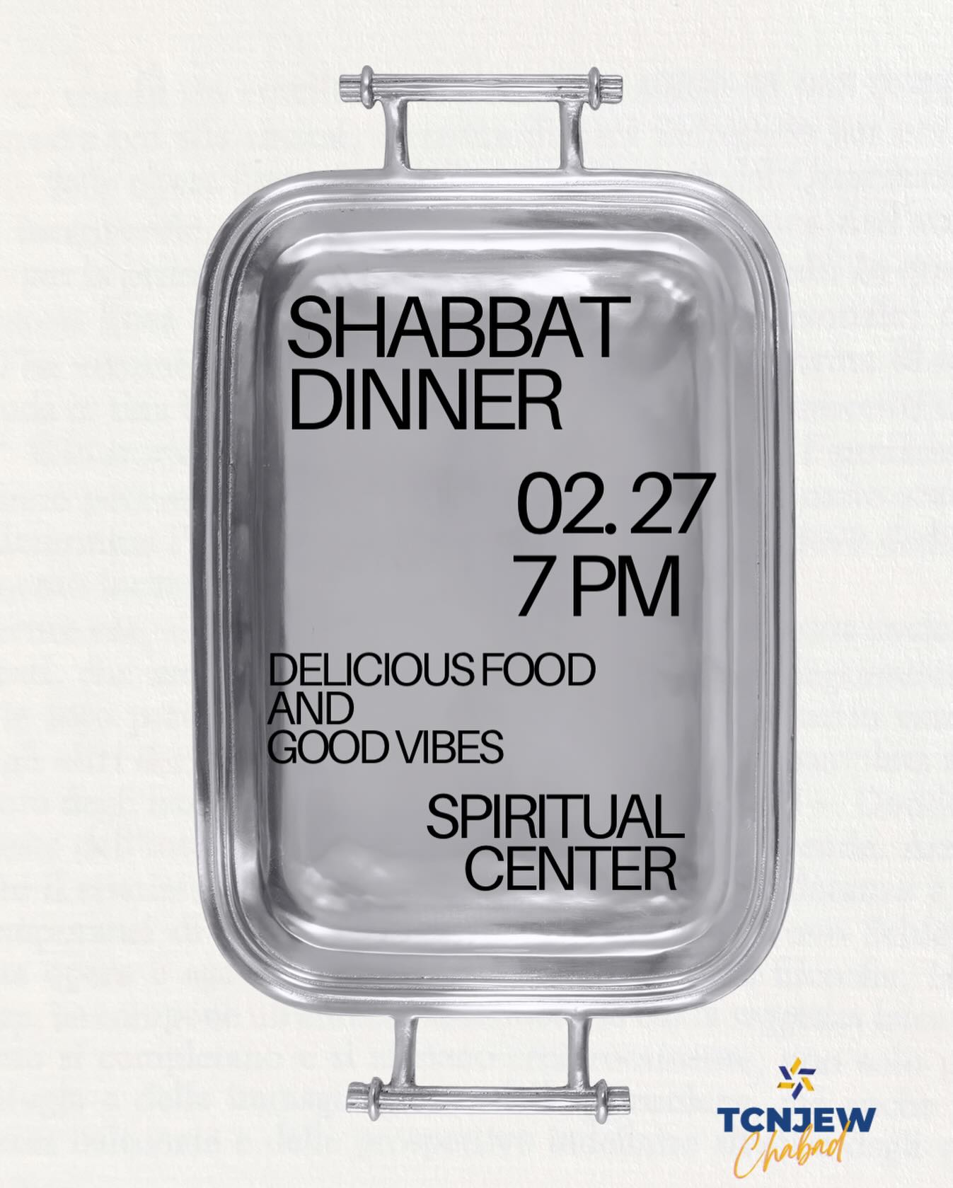 SHABBAT DINNER TOMORROW!
RSVP text “Shabbos” to (609)-793-9983