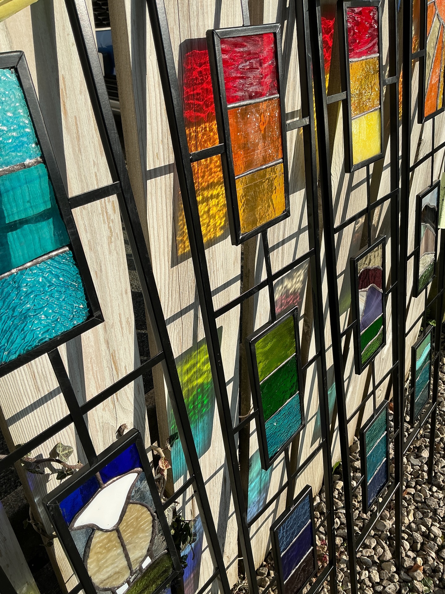 Remember the garden trellis workshop I taught a week ago at Rheged in Penrith? Well, here are the results!!!
They look amazing in the frames, and all of the attendees should be blumminā chuffed with themselvesā¦.. just look at how the light refracts ššš the perfect piece of dynamic art for your garden or patioā¦ā¦.
There are only 3 more of these workshops planned for 2026, with the 2 at Rheged completely sold out, but there are still 2 places on my āStained Glass Foundationsā workshop here in Keswick if you want to create a beautiful, bespoke garden sculpture of your own? Just choose the garden trellis option rather than suncatcher panel or lantern at the checkout.
But be quick, as I think once these photos are āliveā, those spots will be snapped upā¦ā¦ itās on Saturday 25th April, 9.30am. Link in bio.
#stainedGlass #gardenart #lakedistrict #creativeworkshop #handmade
@edenvalleyartisticnetwork @cumbrialifemag @arts_cumbria @contemporaryglasssociety @the_makers_mill @rheged_centre @thehappyherdwick @hare_hill_barn @make_it_at_market @blackwellartsandcrafts @lakeland_arts @wordsworthgrasmere @visitkeswick @lakedistrictcumbria @visit_eden @gatherennerdale