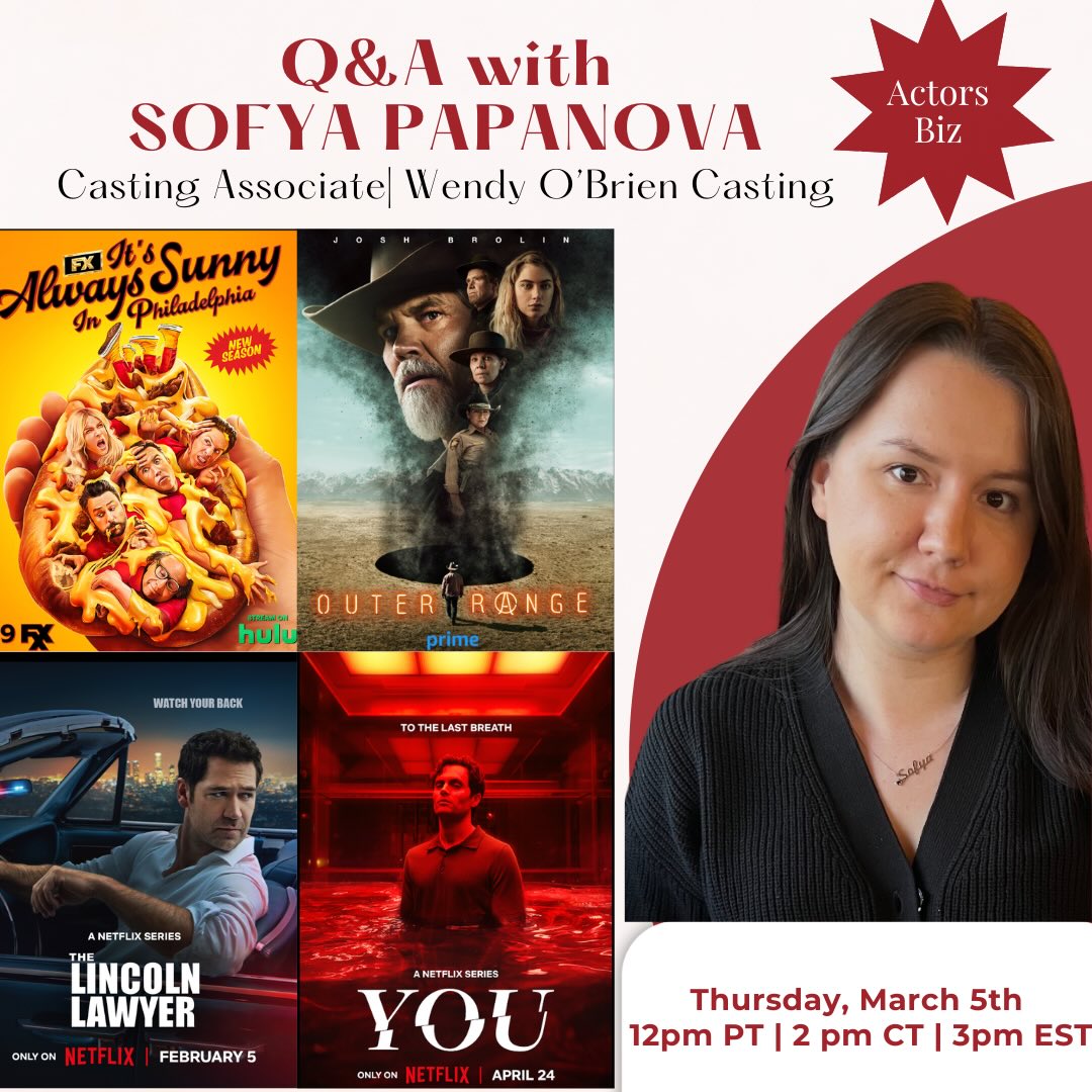 ✨ Excited to welcome Sofya Papanova, Casting Associate with Wendy O’Brien Casting, to Actors Biz.
For the past six years, Sofya has worked bi-coastally in Los Angeles and New York, honing her passion for storytelling through casting for television and film. She has spent the last half decade involved in episodic series and feature film projects across a wide range of genres.
We’ve had a few bookings together, and I’m looking forward to bringing her perspective directly to our community😍
These conversations are about clarity, strategy, and understanding how decisions are made behind the table🔥
#actorsbiz #wendyobriencasting #actorsofinstagram #actingcareer #management