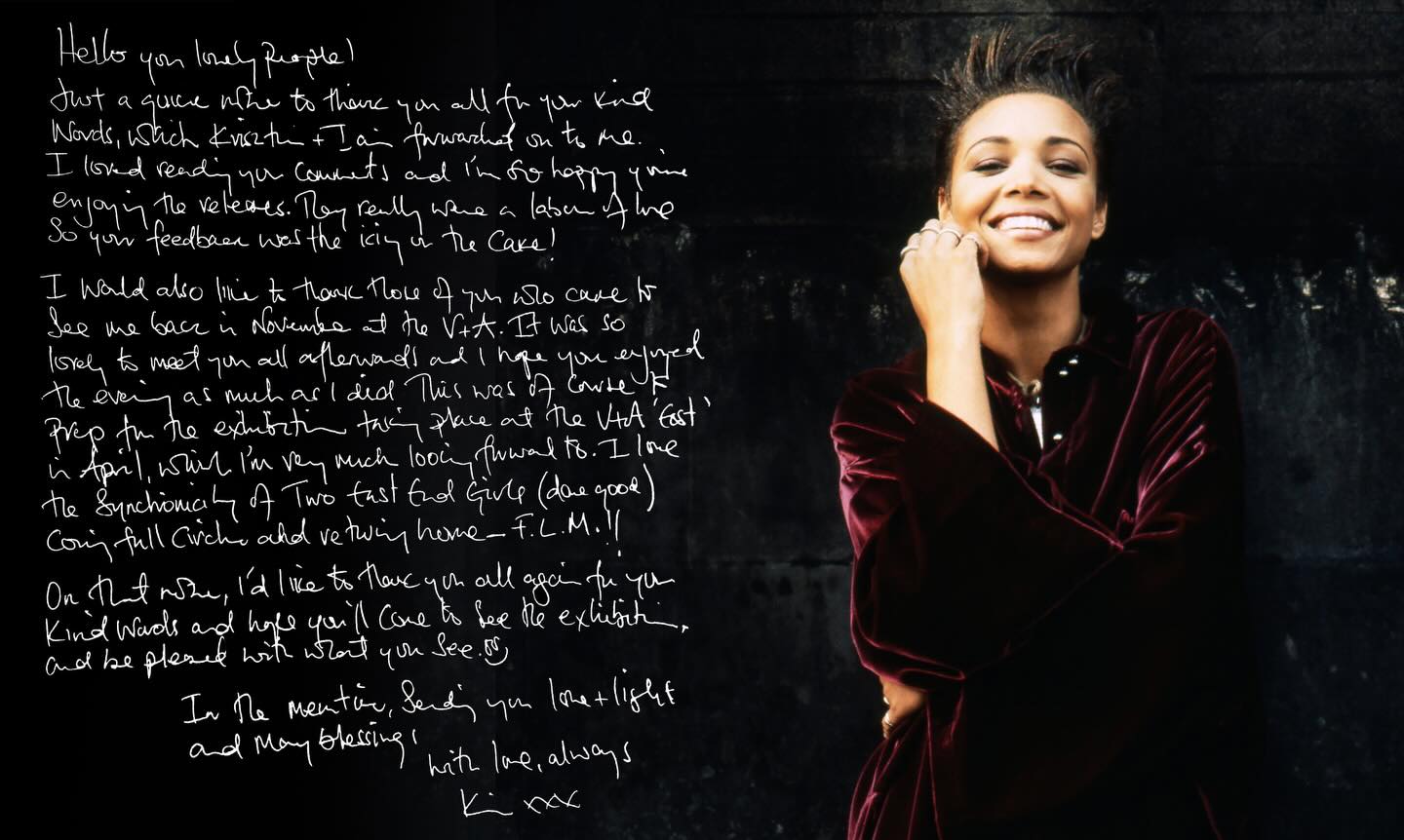 Hi friends,
We hope you’re enjoying Kim’s digital/streaming releases, which came to you throughout February,
Kim wanted to send you this special message.
Thank you for your continued love and support.